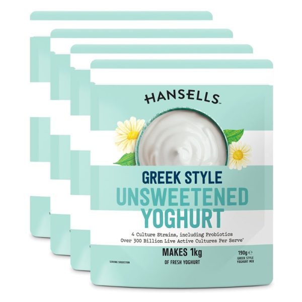Hansells Yogurt Stile Greco Non Zuccherato (4x)
