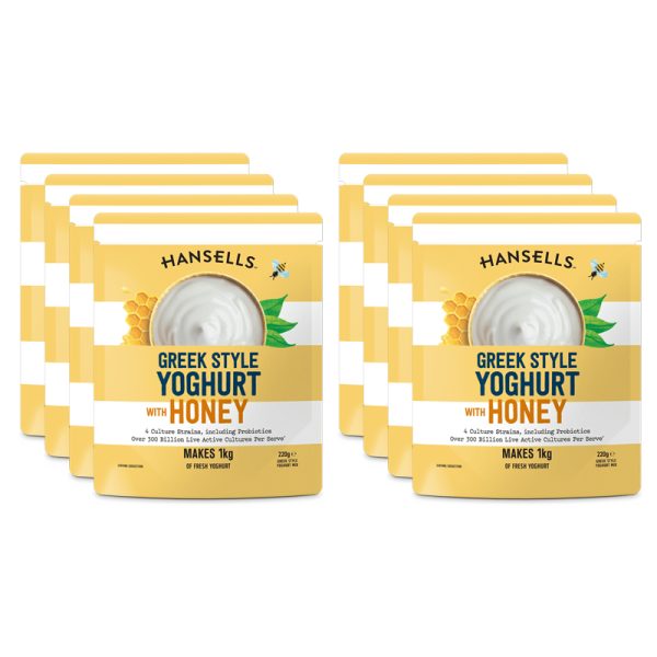 Hansells Yogurt Stile Greco al Miele (8x)