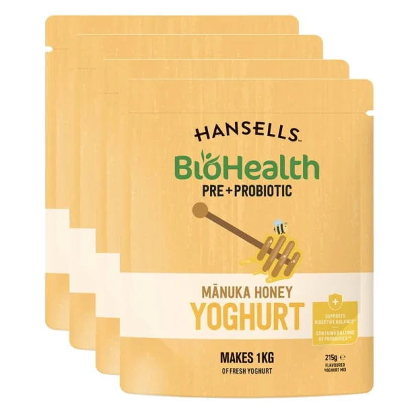 Hansells BioHealth Yogurt al Miele di Manuka (4x)