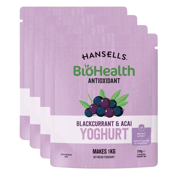 Hansells BioHealth Yogurt Ribes Nero & Açaí (4x)