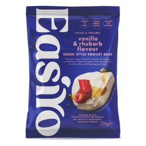 EasiYo Yogurt Stile Greco al Gusto di Vaniglia e Rabarbaro (1x)